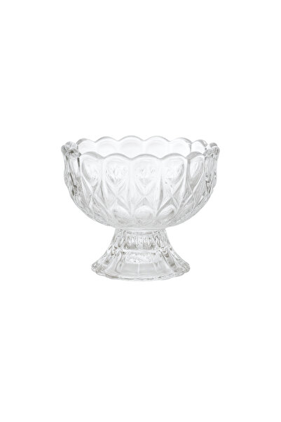 ALQANNAS Yogurt dessert glasses, crystal glass, 12 pieces, 160 ml each, with base | Ice cream/pudding/dessert serving glasses