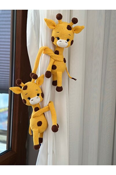 BABYBOUTİQUEHOUSE Amigurumi Zürafa Perde tutucu