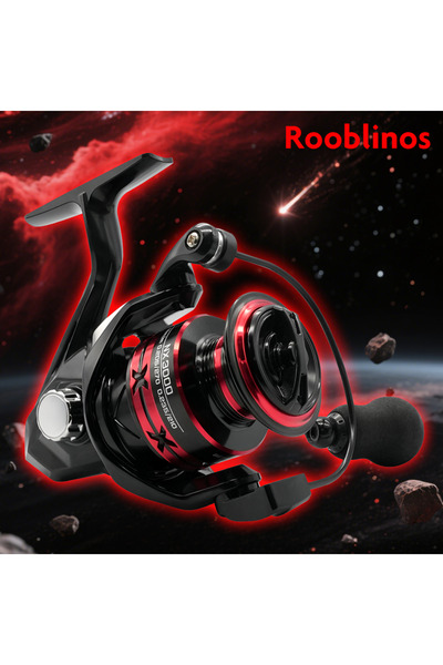 Choice بكرات صيد دوارة Rooblinos NX من سلسلة 2000 للمياه المالحة والمياه العذبة، بكرة معدنية يسار/يمين