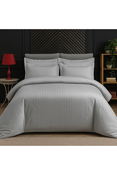 celhome Σετ κλινοσκεπασμάτων CELhome 6 τεμαχίων, Σεντόνι με λάστιχο, Κάλυμμα παπλώματος, 4 μαξιλαροθήκες, Butter