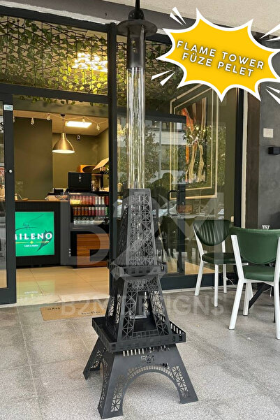 B2M DESIGNS B2M Flame Tower PELET SOBA