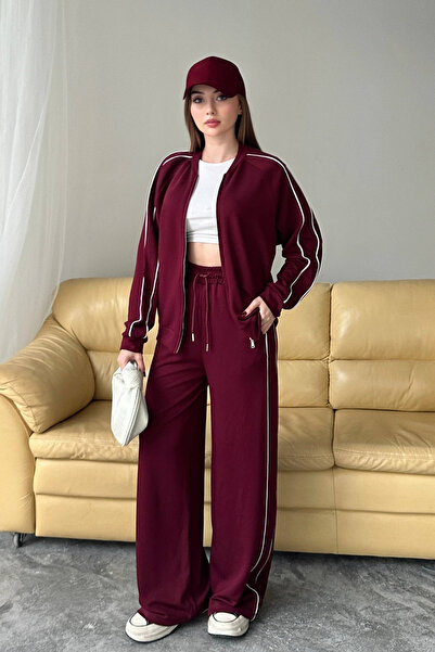 Balenbi Women's Modal Fabric Double Piped Zipper Set 1127