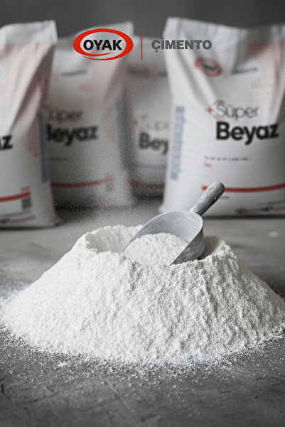 OYAK ÇİMENTO Oyak Beyaz Çimento Yüksek Mukavemetli | (2 KG Torba Halinde), Dekoratif ve Yapısal Kullanım