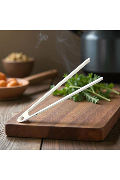 IVORY Silicone Kitchen Tongs (High Temperature Resistant)