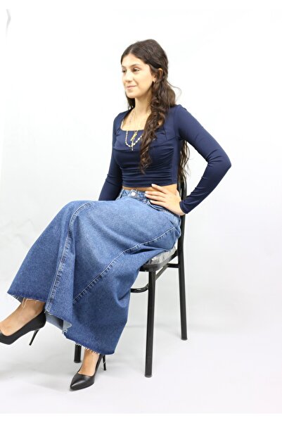 Ede Tekstil Довга джинсова спідниця Milo