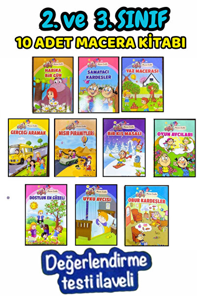 GÖNÜL YAYINCILIK 2.ve 3.sınıflar Için Okumayı Sevdiren Macera Seven Çocuklar Için Hikaye Kitabı Seti