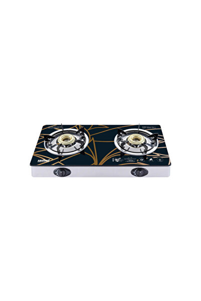 Sanford Sanford Double Burner Glass Gas Stove