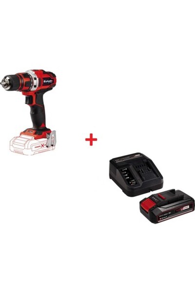 Einhell TE-CD 18/40 Li - Solo, Akülü Vidalama ve Einhell 18V 2,5 Ah PXC Starter Kit (Başlangıç Seti
