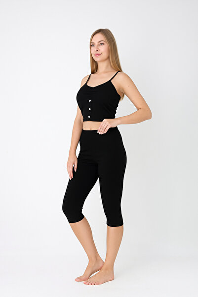 Altınay Cotton Women's Capri Leggings - 90% Cotton (Lilitime)