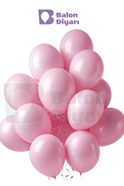 BALON DİYARI 25 Adet Pembe Renk Balon – Helyum Uyumlu, Kaliteli Ve Dayanıklı