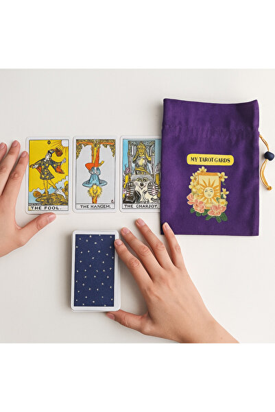 Attolya Tarot kartı torbası, tarot kartları için, tarot torbası, kart torbası...