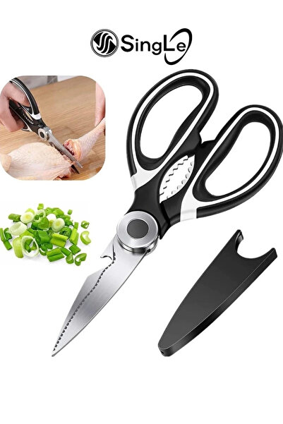 Single مقص مطبخ مصنوع من الفولاذ المقاوم للصدأ عالي الجودة