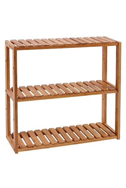 Hype Store SONGMICS Banyo Rafı, Bambu, Bitki Rafı, Ayarlanabilir 3 Zeminli, D...