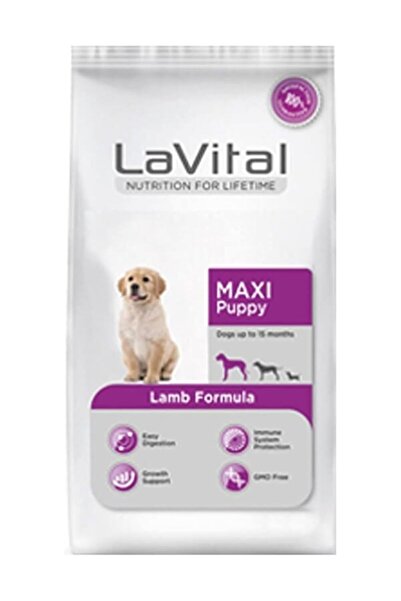 Hype Store La Vital Maxi Puppy Lamb Kuzu Etli Yavru Köpek Maması, 15 Kg