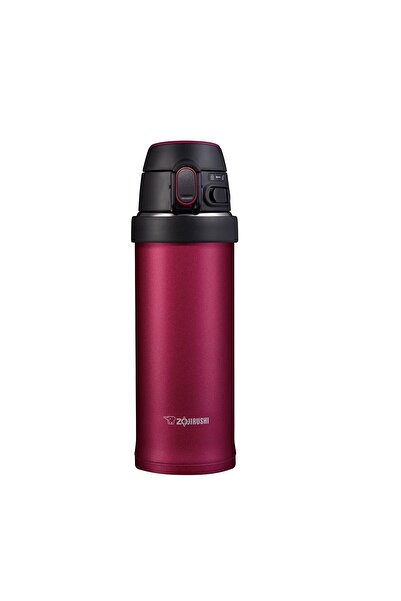 Hype Store Sm-Qaf60 Vacuum Thermos Cup with Handle 0.60L Hibiscus Red