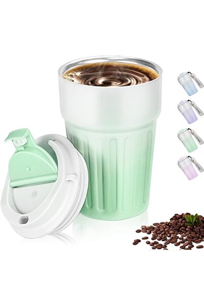 Hype Store Coffee Thermos Stainless Steel Water Flask Sports Flask, 400ml wit...