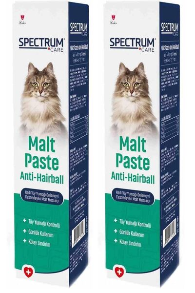 Spectrum Care Kedi Tüy Yumağı Önleyici Malt Paste 30 Gram 2li paket