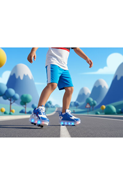 ROCKY PATENLİ IŞIKLI SPOR AYAKKABISI & TEKERLEKLİ SNEAKERS