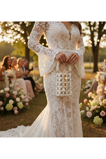 Las Perlas حقيبة يد الزفاف بتصميم سيلينيت-لؤلؤة