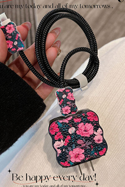 WANNA PROTECT Dayanıklı Figürlü Sevimli Iphone Şarj Başlığı Adaptörü Koruma K...