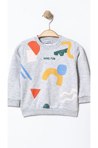 YUSALİ Geometric Pattern Printed 2-Ply Paddywear, Casual 100% Cotton Boys' Set