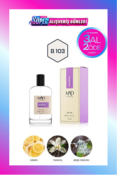 Mad Parfüm Mad B103 Selective 50 ml Kadın Parfüm | 3AL 2ÖDE