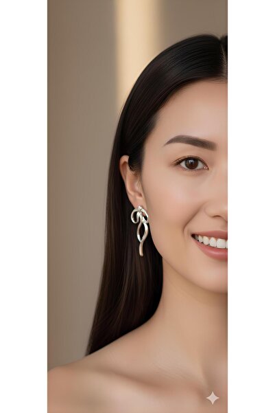 Bontexs Kadın Orta Boy Kurdele Küpe