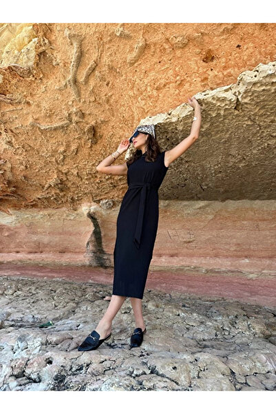 MODA Rochie căptușită cu brâu Pamela