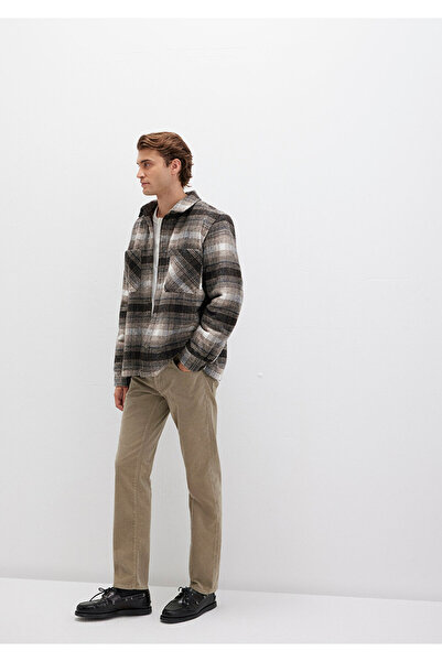 Mavi Martin Koyu Bej Kadife Pantolon 0037888246