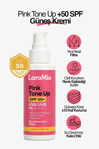 Laromia Leke Karşıtı Cilt Aydınlatıcı Ve Ton Eşitleyici Pembe Güneş Koruyucu ...