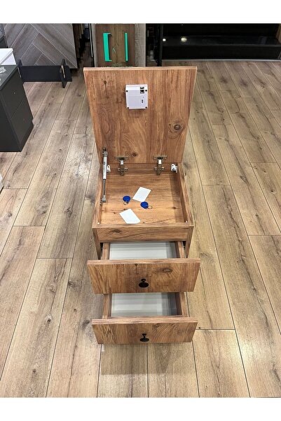 GZLMOB NFC KARTLI İKİ ÇEKMECELİ GİZLİ BÖLMELİ KOMİDİN