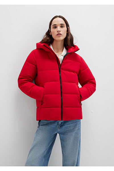 Mavi Hooded Red Puffer Jacket 1110704-90367