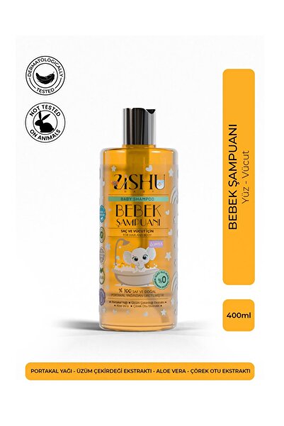 ZİSHU Bebek Saç ve Vücut Şampuanı 400 ml