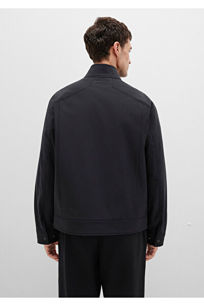 Mavi Μαύρο μπουφάν με λεπτομέρεια τσέπης Regular Fit / Normal Cut 0110646-71379