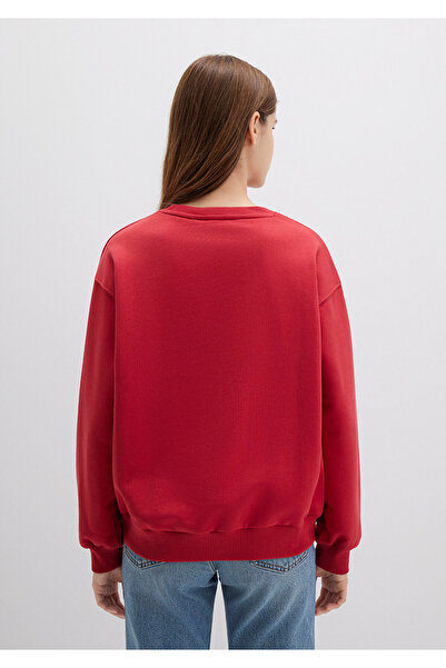 Mavi Logo Printed Red Sweatshirt 1S10381-80638