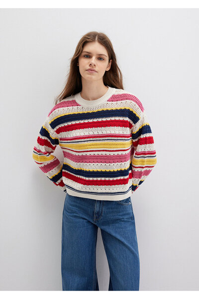 Mavi Pulover jacquard colorat, cu croiala largi/cu croiala confortabilă 1710777-91010