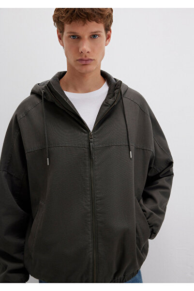 Mavi Μπουφάν με κουκούλα χακί Loose Fit / Χαλαρή Άνετη Κοπή 0110398-86764