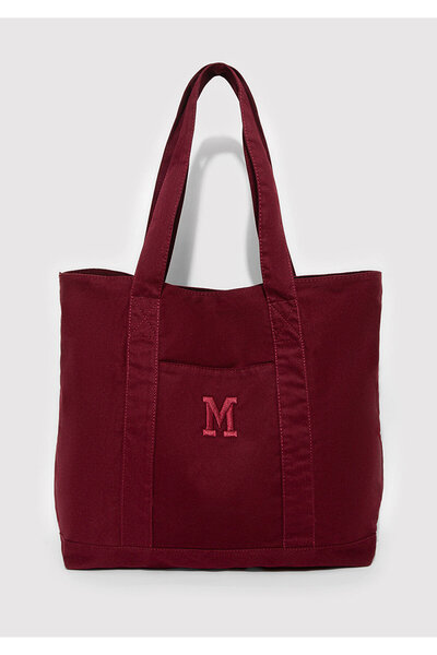 Mavi M Logo Detaylı Bordo Omuz Çantası 1913510-82051