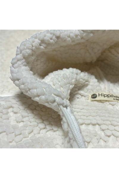 LOVE MAXX Hooded Welsoft Cardigan Ecru