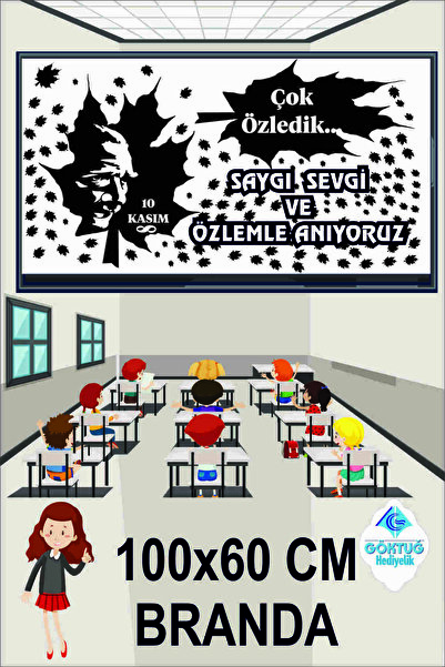 Göktuğ Hediyelik 10 kasım okul panosu