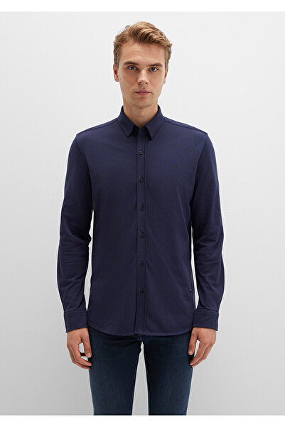 Mavi Erkek Lacivert M0211660-86415 Petek Kumaş Gömlek