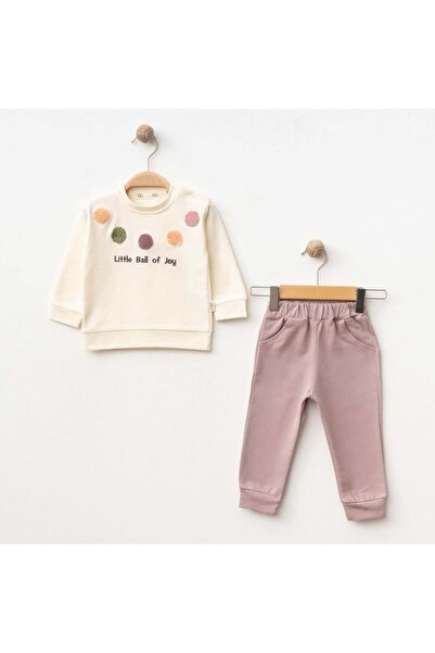 Necix's Little Ball of Joy Embroidered Two-Thread Bottom Top Set Lilac