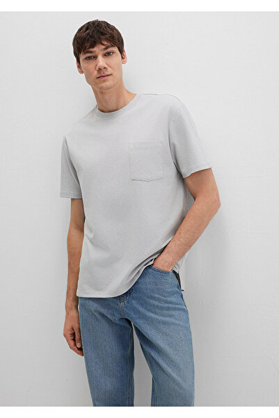 Mavi Pocket Detailed Gray T-Shirt Loose Fit / Loose Relaxed Cut 066248-70075