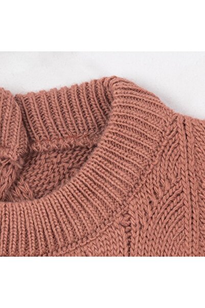 NECİXS BEBEE Crew Neck Knitwear Sweater Dusty Rose