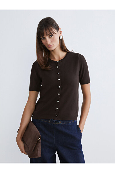 LC Waikiki Tricotaj de damă cu guler rotund Cardigan