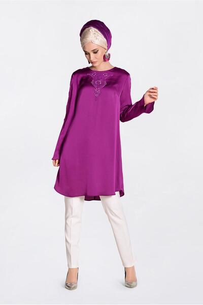 Alvina موديل 4301 تونيك بتفاصيل من الجبر والحجر