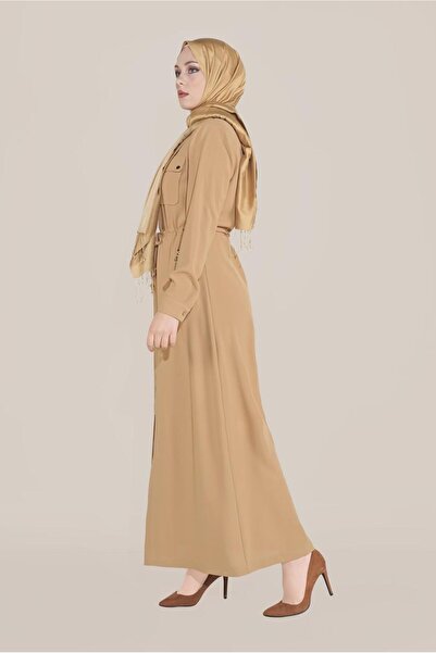 Alvina Zippered Cover with Pockets and Button Detail 10225