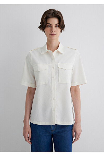 Mavi Ecru Shirt Loose Fit / Loose Relaxed Fit 1211266-70057