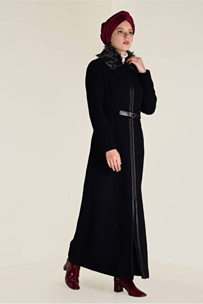 Alvina Пальто з капюшоном на хутрі та застібкою-блискавкою 9803