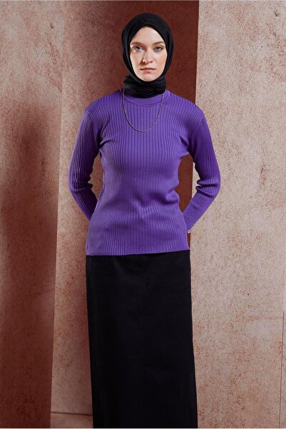 Alvina Knob Detailed Knitwear Sweater 45005